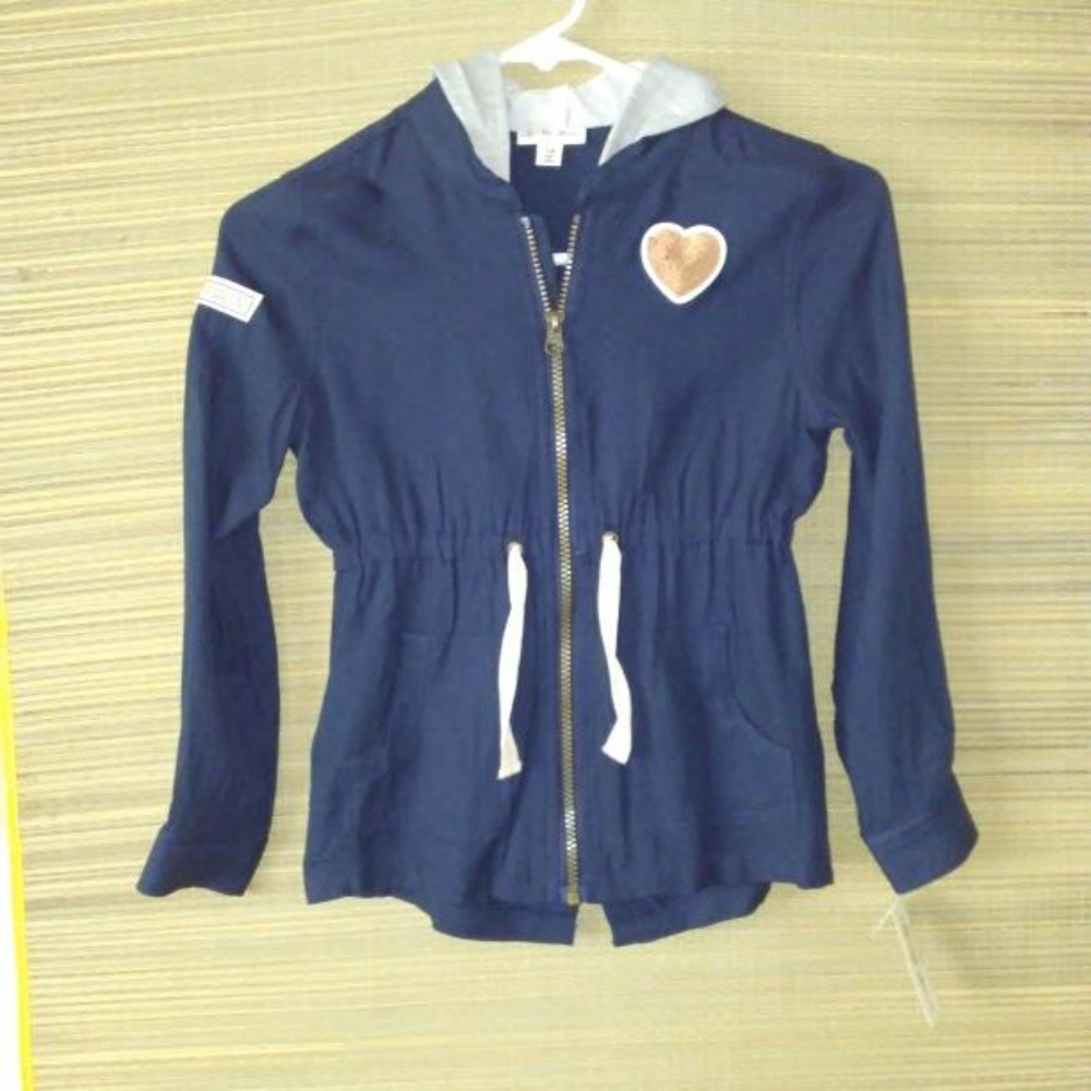Colorful Planet Girl  Zipper Hoodie Utility Jacket